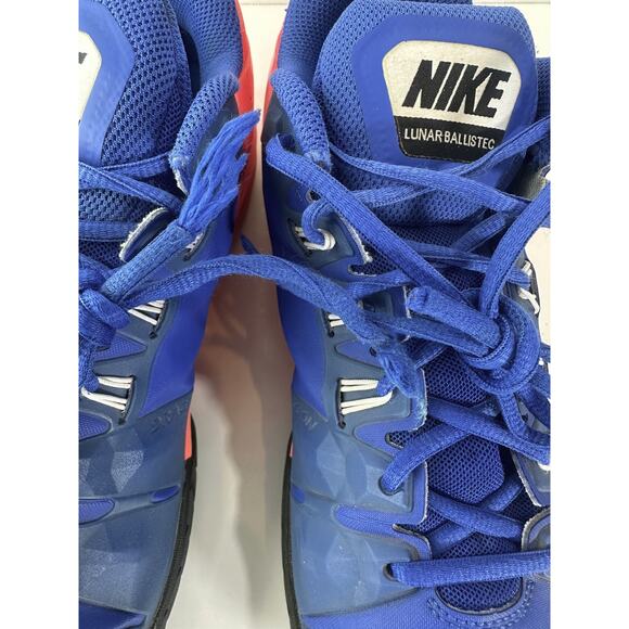 Nike Lunar Ballistec Tennis Sneakers Men's 11.5 Shoes 631653-416 Royal Blue Rafa - Picture 13 of 16